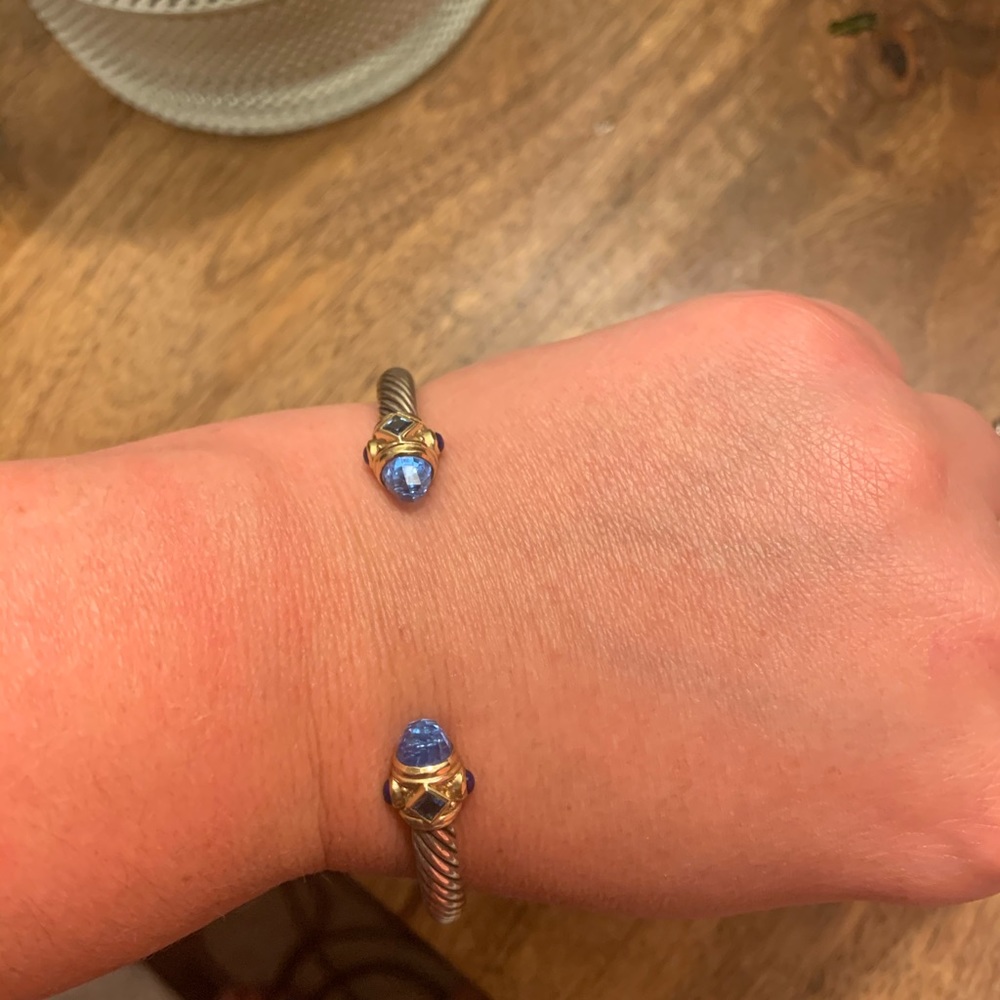 David Yurman Renaissance Bracelet with Blue Topaz - Picture 4 of 10
